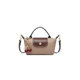Dreubea Womens Chic Mini Bag Convertible Crossbody & Top-Handle Handbag for Everyday Elegance (Khaki)