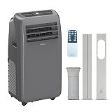 Shinco 10,000 BTU Grey Portable Air Conditioner - 3-in-1 Cool/Dehumidifier/Fan for Rooms Up to 400 sq.ft, Remote Control & 24H Timer, Compact AC Unit for Bedroom/Office
