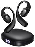 PSIER Open Ear Headphones Bluetooth 5.3 Bone Conduction Headphones with Mic, Wireless Headphones Premium Stereo Sound Earbuds with 40H Playtime, IPX6 Design Open Earbuds for Workout Running (Black)