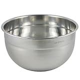 Tovolo Stainless Steel Mixing Bowls, 5.5 Qt - Metal Nesting Mixing Bowl with Rounded Lip for Easy Pour & Minimal Mess - Large & Small Dishwasher Safe Kitchen Supplies for Prep & Cooking