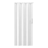 36" W Premium Foldable Accordion Doors, Double Walled Heavy Duty Folding Doors for Interior, Privacy Room Divider, White Oak