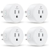 EIGHTREE Smart Plug WiFi Outlet Works with Alexa & Google Home, 15A, 4-Pack
