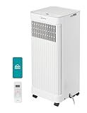 Midea 8,500 BTU ASHRAE (5,000 BTU SACC) Portable Air Conditioner, Smart Control, Cools up to 150 Sq. Ft., with Dehumidifier & Fan mode, Easy- to-use Remote Control & Window Installation Kit Included