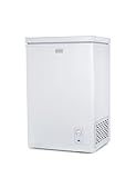 BLACK+DECKER 2.0 Cu. Ft. Compact Chest Freezer, Deep Freezer Holds Up To 70 Lbs. of Frozen Food, Removable Storage Basket, Manual Defrost, White