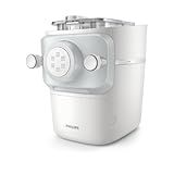 Philips 7000 Series Pasta Maker - ProExtrude Technology, Versatile Mixing Ability, 8 Shaping Discs, Perfect Dough, Easy Clean, Up to 8 Portions, White (HR2660/03)