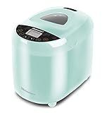 Elite Gourmet EBM8103M Programmable Bread Maker Machine 3 Loaf Sizes, 19 Menu Functions Gluten Free White Wheat Rye French and more, 2 Lbs, Mint