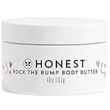 The Honest Company Honest Mama Rock The Bump Body Butter | Moisturizing Stretch Mark Cream | Shea Butter, Avocado Oil, Vitamin E | Hypoallergenic + Dermatologist Tested | 4 oz