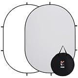 Kate Collapsible Pop-Up White Gray Backdrop for Self-Tape Auditions 583