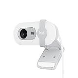 Logitech Brio 100 Full HD 1080p Webcam for Streaming and Meetings - White