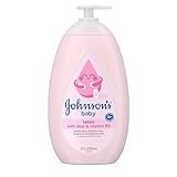 Johnson's Baby Lotion with Coconut Oil, Aloe Vera & Vitamin B5, 72 HR Hydration, Skin Moisturizer, Hypoallergenic, Safe for Newborn, Protects From Dryness & Strengthens Skin, 27.1 fl. Oz
