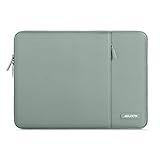 MOSISO Laptop Case 13.3 inch, 13-13.3 inch Laptop Sleeve Compatible with MacBook Air/Pro 13/Pro 14 M5 M4 M3 M2 M1, HP Dell ASUS Lenovo,Polyester Vertical Computer Sleeve Bag with Pocket, Antique Green