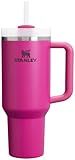 STANLEY Quencher H2.0 Tumbler with Handle and Straw 40 oz | Flowstate 3-Position Lid | Cup Holder Compatible for Travel | Insulated Stainless Steel Cup | BPA-Free | Fuchsia