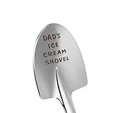 Fathers Day Dad Gifts from Daughter Son Wife,Fathers Day Birthday Christmas Gifts for Dad,Funny Dad Gifts Ice Cream Spoon,Funny Engraved Stainless Steel Spoon Shovel.