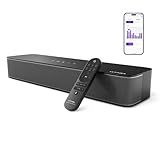 ULTIMEA 2.1ch Mini Sound Bar for TV, Built-in Subwoofer, APP Control, Peak Power 120W, All-in-one PC Sound bar for Game, 16 Inches Bluetooth 5.3 TV Sound Bar Speakers, Opt/AUX/Wall Mount, Solo B30 Pro