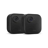 Blink Outdoor 4 (newest model), Wireless smart security camera, two-year battery, 1080p HD day and infrared night live view, two-way talk – 2 camera system