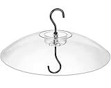 Gtongoko Baffles for Bird Feeders, 12 Inch One-Piece Cover for Rain Guard, Bird Feeder Squirrel Guard, Full Protection for Outdoors, Chew-Proof PC, Pack of 1, Transparent