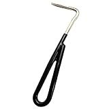 Intrepid International Vinyl Coated Horse Hoof Pick - Metal Hoof Pick, Grooming Tool Horse Pick for Hooves & Comfortable Handling - Black