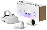 Oculus Quest 2 VR Headset 128GB Holiday Set - Advanced All-in-One Virtual Reality Headset Cover Set, White