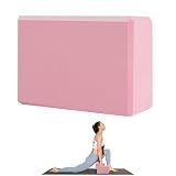 MBHKRRS 9"x6"x3" Yoga Blocks, Soft Non-Slip Surface Premium Foam Blocks, Supportive, Lightweight, Odor Resistant, Yoga Accessories for Pilates Meditation General Fitness Stretching Toning (pink-1 Pack)