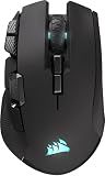 Corsair IRONCLAW Wireless SE Gaming Mouse – 26,000 DPI, Ergonomic Design for Larger Hands, 10 Programmable Buttons, for MOBA, FPS, MMO – Black