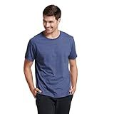 Russell Athletic Mens Cotton Performance Short Sleeve T-Shirt T Shirt, Vintage Heather Navy, Large US