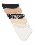 Amazon Essentials Women's Cotton Stretch Bikini Panty Underwear, -Fall Floral, Medium