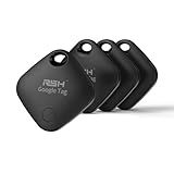 Air Tracker Tag for Android 4 Pack Luggage Tracker Tags 2026Update Works with Google Find Hub App Bluetooth Tracker Key Finder Item Locator for Luggage, Backpack, Suitcases, Replaceable Battery