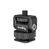 SmallRig 1/4" Mini Ball Head Cold Shoe Mount Adapter with 1/4"-20 Thread for Camera Phone Cage LED Video Light-3577