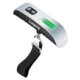 Longang Digital Hanging Luggage Scale with Backlit for Travel, Portable Handheld Suitcase Weight Scale with Hook, 110 Pounds, Battery Included