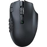 Razer Naga V2 HyperSpeed Wireless MMO Gaming Mouse, 400 Hr Battery, Black
