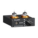 Fosi Audio Box X2 Phono Preamp, Mini Stereo Audio Hi-Fi Preamplifier with Gain Gear, Pre-Amplifier for MM Turntable Phonograph and Record Player, with DC 12V Power Supply