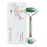 Mount Lai De-Puffing Jade Facial Roller – The Stone of Eternal Youth, Authentic Jade Face Roller for Sculpting, Soothing & Glowing Skin, Ultimate Facial Massager Tool for Self-Care Ritual