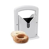 Bagel Slicer, Perfect for Bagels,Bagel Cutter Stainless Steel White, 6.8x3.7x8.8inches
