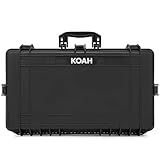 Koah Weatherproof Hard Case with Customizable Foam (28.3" x 16.9" x 7.0" Inch outer, 25.4" x 13.7" x 6.4" inner)