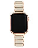 Anne Klein Rubberized Fashion Bracelet for Apple Watch, Secure, Adjustable, Apple Watch Replacement Band, Fits Most Wrists