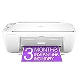 HP DeskJet 2827e Wireless All-in-One Color Inkjet Printer, Scanner, Copier, Best-for-Home, 3 Months of Instant Ink Included, Single-Band Wi-Fi connectivity (6W7F5A)