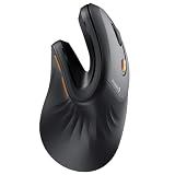 ProtoArc EM11 NL Wireless Ergonomic Vertical Mouse, Rechargeable, Black