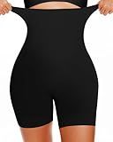 BESTENA Shapewear Shorts,High Waisted Shapewear for Women Tummy Control,Seamless Body Shaper Shorts Thigh Slimmer(x-black,Small)