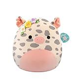 Squishmallows Original 16in Rosie The Spotted Pig with Flower Pin – Official Jazwares Plush (Large)