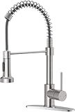 OWOFAN Kitchen Faucet with Pull Down Sprayer Brushed Nickel