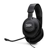 JBL Quantum 100M2 Wired Gaming Headset, Detachable Mic - Black