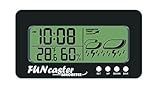 TecScan FUNcaster Barometer Ambient Weather Clock for Golf Cart, Boat, Home, Office Easy to See Time, Temp, Humidity, & Forecast