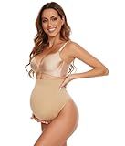 KUNINDOME Maternity Shapewear Thongs, Nude, Medium