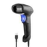 NetumScan USB 1D Barcode Scanner, Handheld Wired CCD Barcode Reader Supports Screen Scan UPC Bar Code Reader for Warehouse, Library, Supermarket