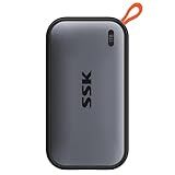 SSK Portable SSD 1TB External Solid State Drives, up to 1050MB/s USB C SSD External Hard Drive USB 3.2 Gen2 for iPhone 15/Pro, Windows, Mac, Android Phones and Tablets
