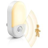 L LOHAS LED Motion Sensor Night Light, 2Pack, Motion Activated Night Light, Night Lights Plug into Wall Motion Sensor, 3000K Warm White, Adjustable Brightness 30/60LM, for Kids Adults Bathroom Bedroom