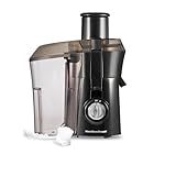 Hamilton Beach Juicer Machine, Big Mouth 3” Feed Chute for Whole Fruits and Vegetables, Easy to Clean, Centrifugal Extractor, Vegetable & Fruit Juicer, BPA Free, 800W Motor, Black