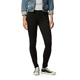 Levi Strauss Signature Gold Women's Modern Skinny Jeans Mid-Rise Stretch Denim (Also Available in Plus), Noir, 12 Regular
