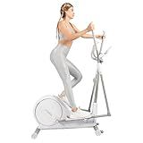 Elliptical Training Machine, Elliptical Machine for Home with Hyper-Quiet Magnetic Driving System,16-Level Resistance & Easy to Store, Portable Home Exercise Equipment with 300LBS Weight Capacity