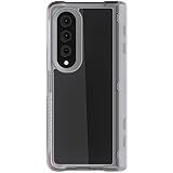 Ghostek COVERT Clear Z Fold 4 Case with Slim Lightweight Design and Hinge Protection Wireless Charging and PowerShare Compatible Phone Cover Designed for 2022 Samsung Galaxy Z Fold4 5G (7.6in) (Clear)